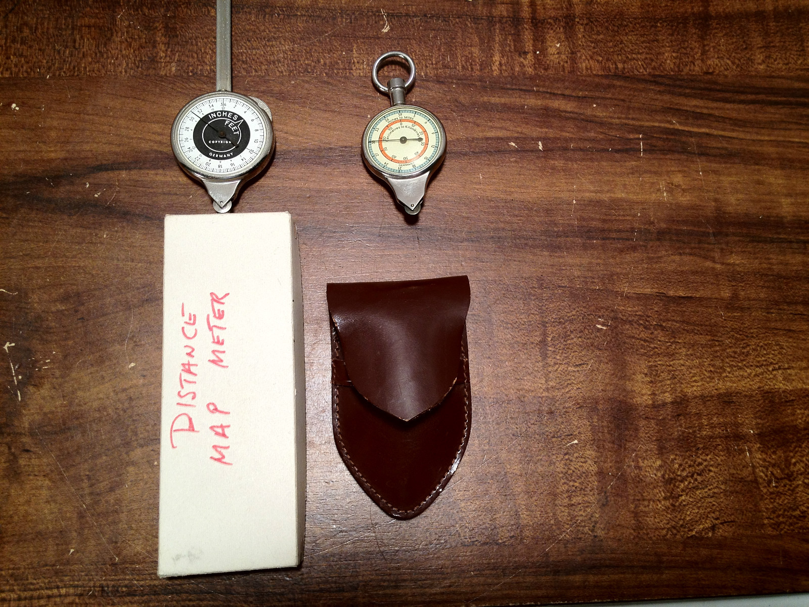 2 Distance Map Meters, 1 with a Compass