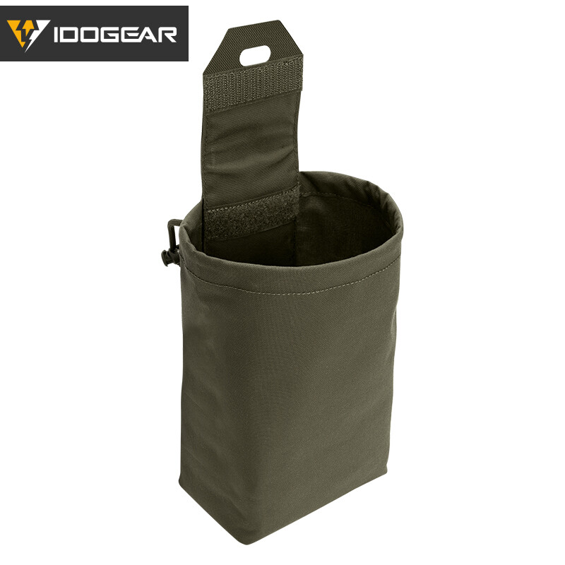 IDOGEAR Tactical Foldable Recycling Bag Dump Pouch MOLLE Drop Pouch Mini Hunting
