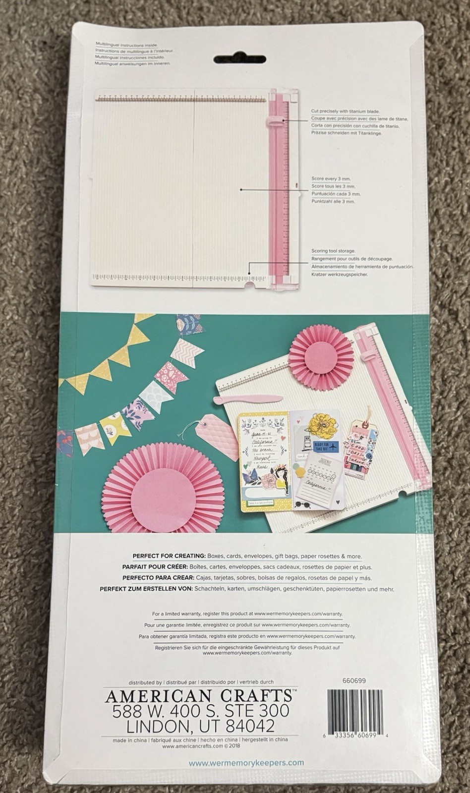 Crafter’s Essentials~ We r Memory Keepers Metric Trim & Score Board