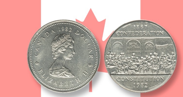 1982 Canadian Constitution Dollar  1867-1982 FREE SHIPPING