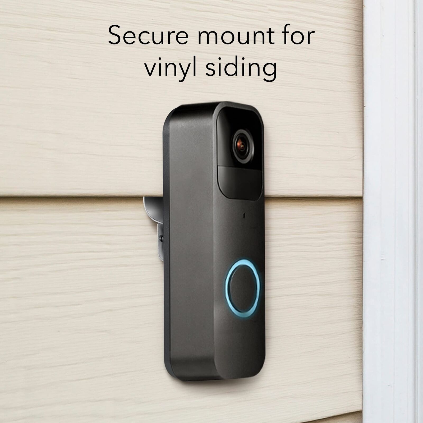 Wasserstein Doorbell Vinyl Siding Mount (Black)