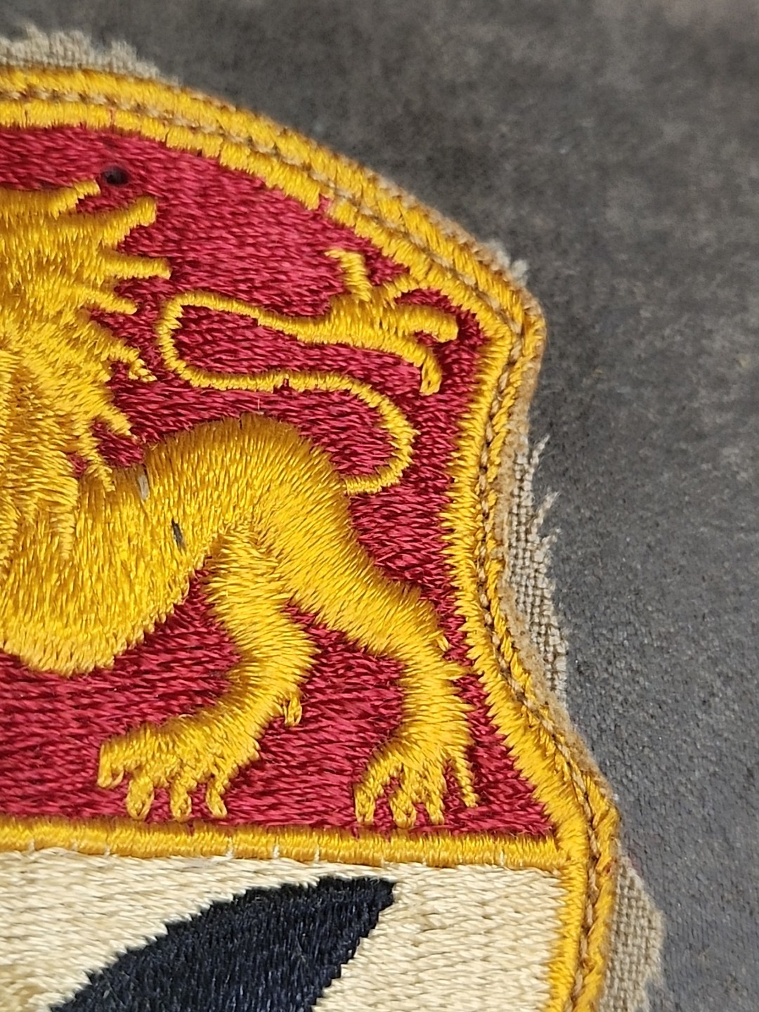 Authentic WWII Occupation US Army 15th Cavalry Group Patch- Twill - German-made