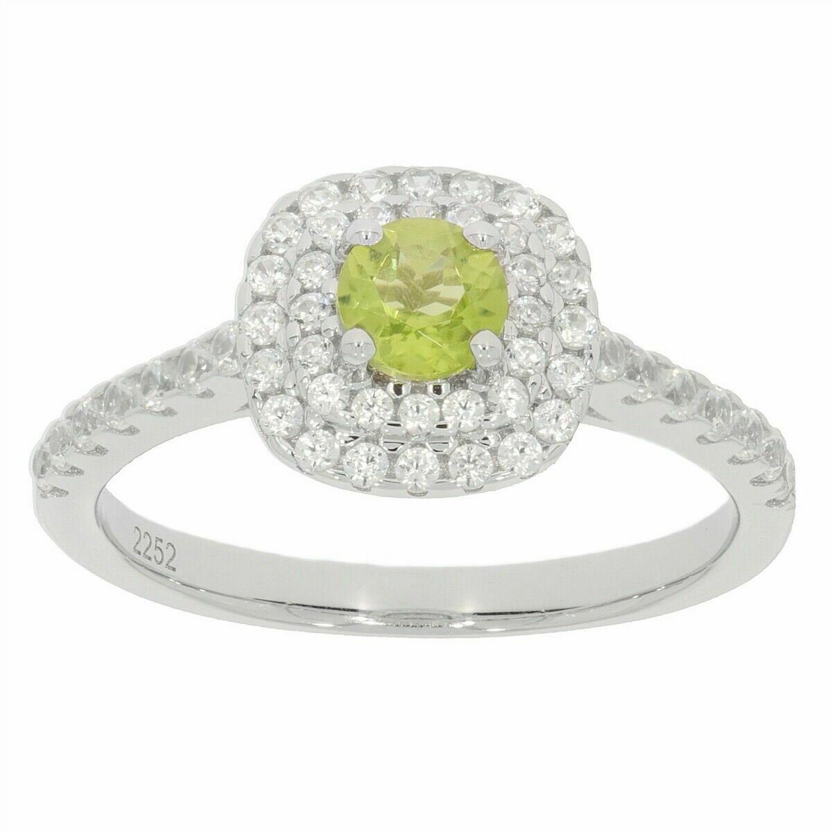 Sterling Silver Semi Mount Ring Setting Round RD 4x4mm White Topaz or Moissanite