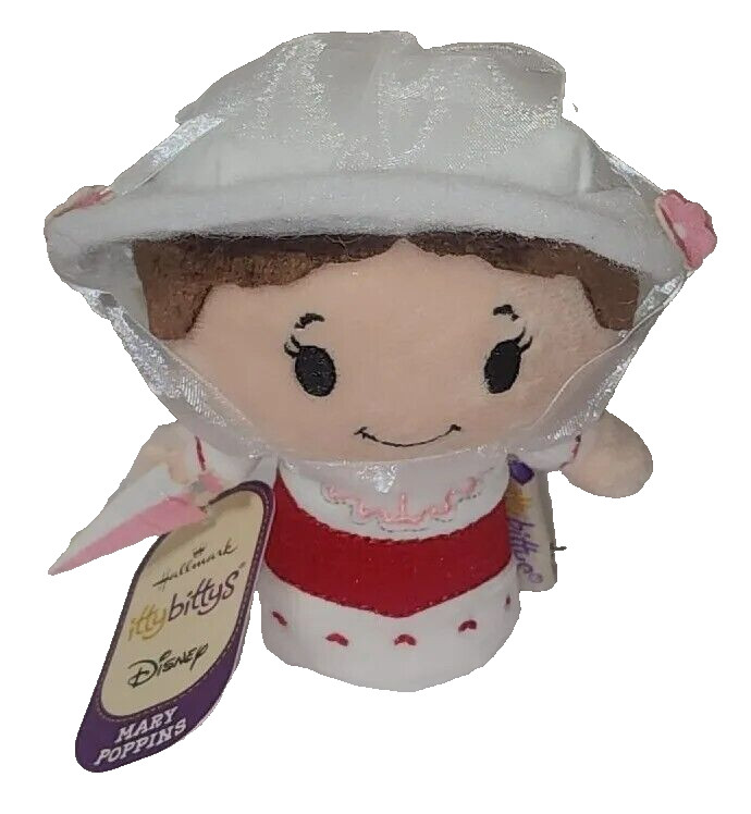 Hallmark Itty Bittys MARY POPPINS Parasol Julie Andrews (Disney) NEW Stuffed Toy