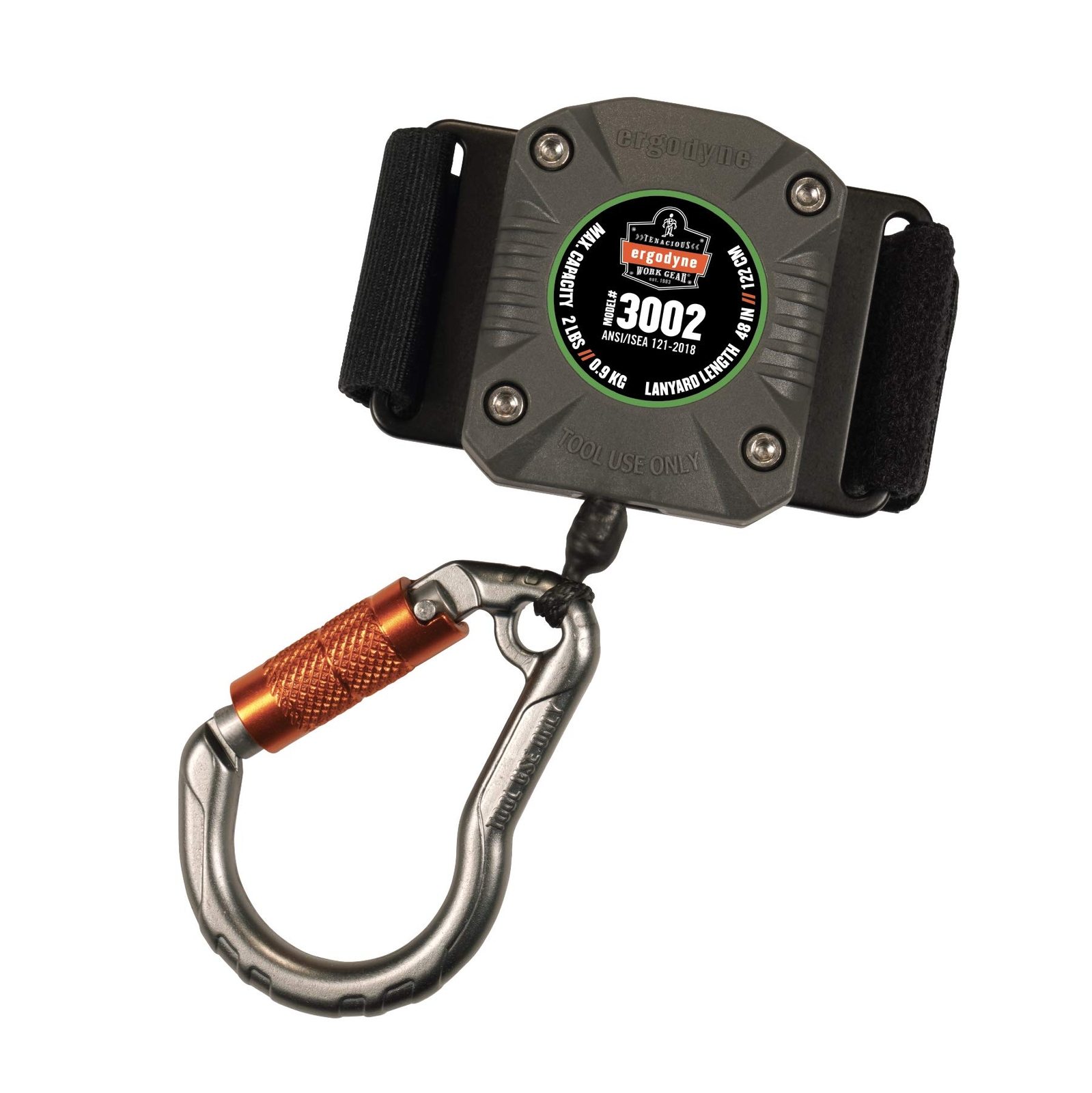 Squids 3002 Retractable Tool Lanyard ANSI Certified Dyneema Cord 2lb Capacity