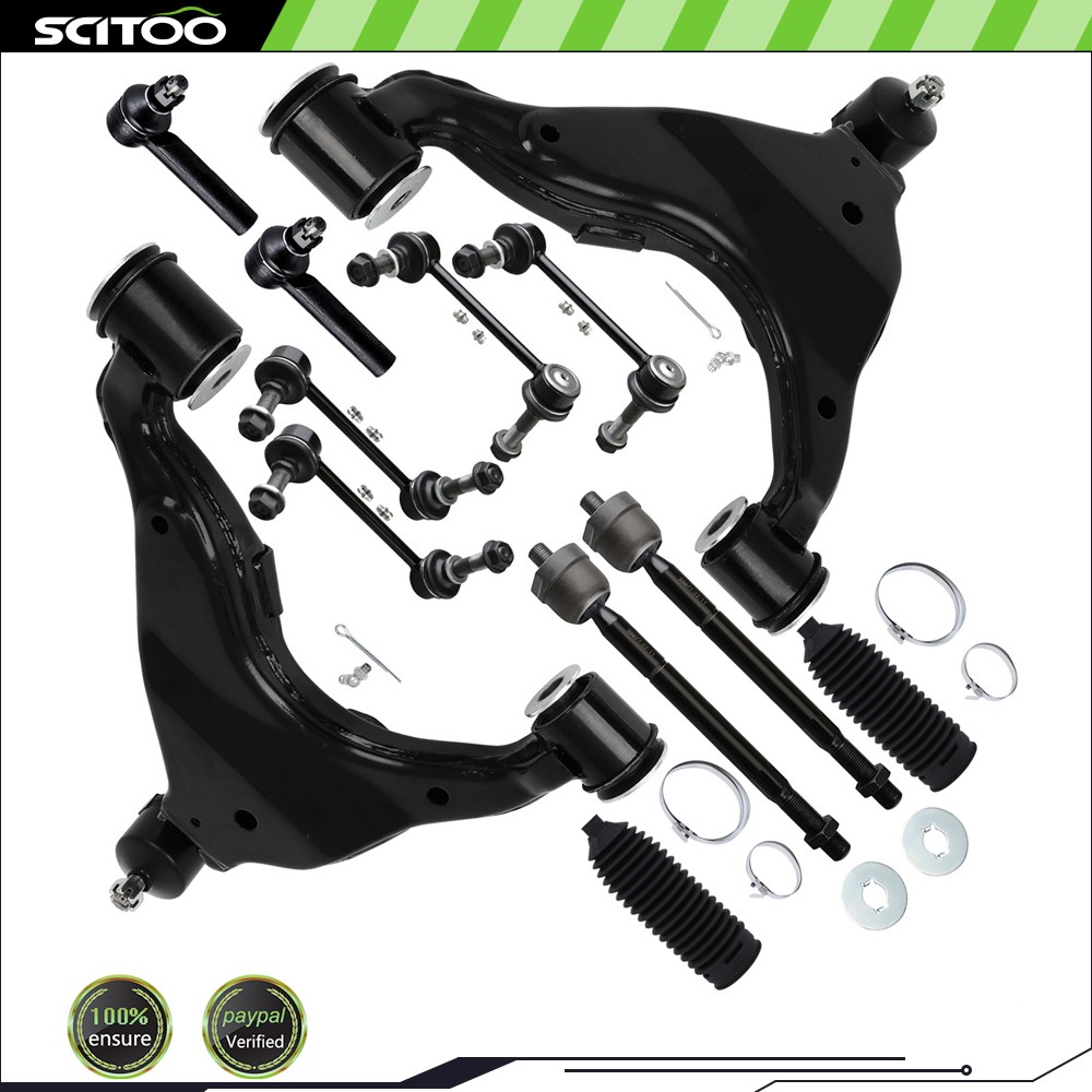 Front Control Arm w Ball Joints Tie Rod End Sway Bar For 2005-2015 Toyota Tacoma