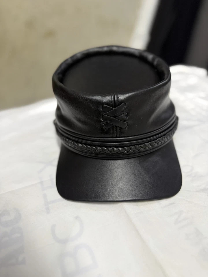 American Civil War Kepi leather cap, extraordinary craftsmanship.
