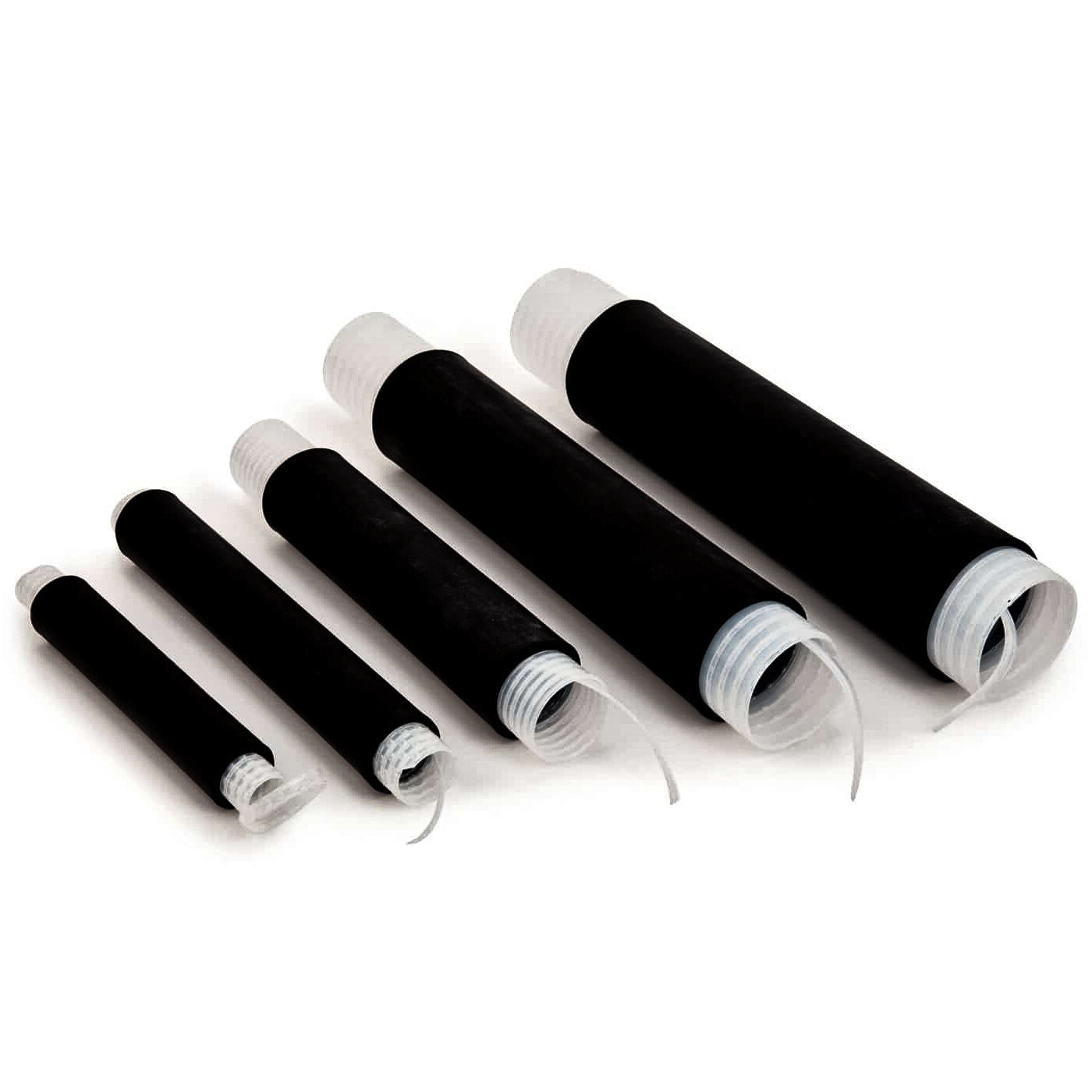Electriduct Rubber Silicone Cold Shrink Tubing - Size Ranges 0.22" to 3.7"