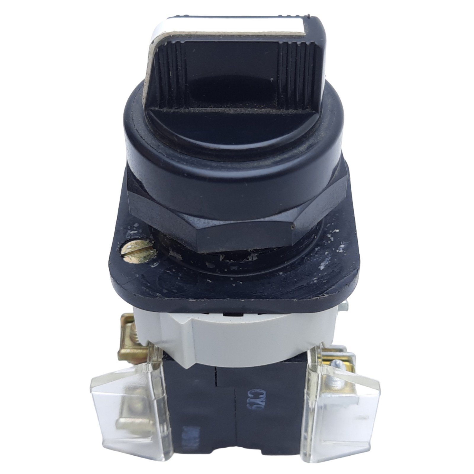 Allen Bradley 800H-JR4 Selector Switch, 3-Position Knob, 30mm, Spring Return