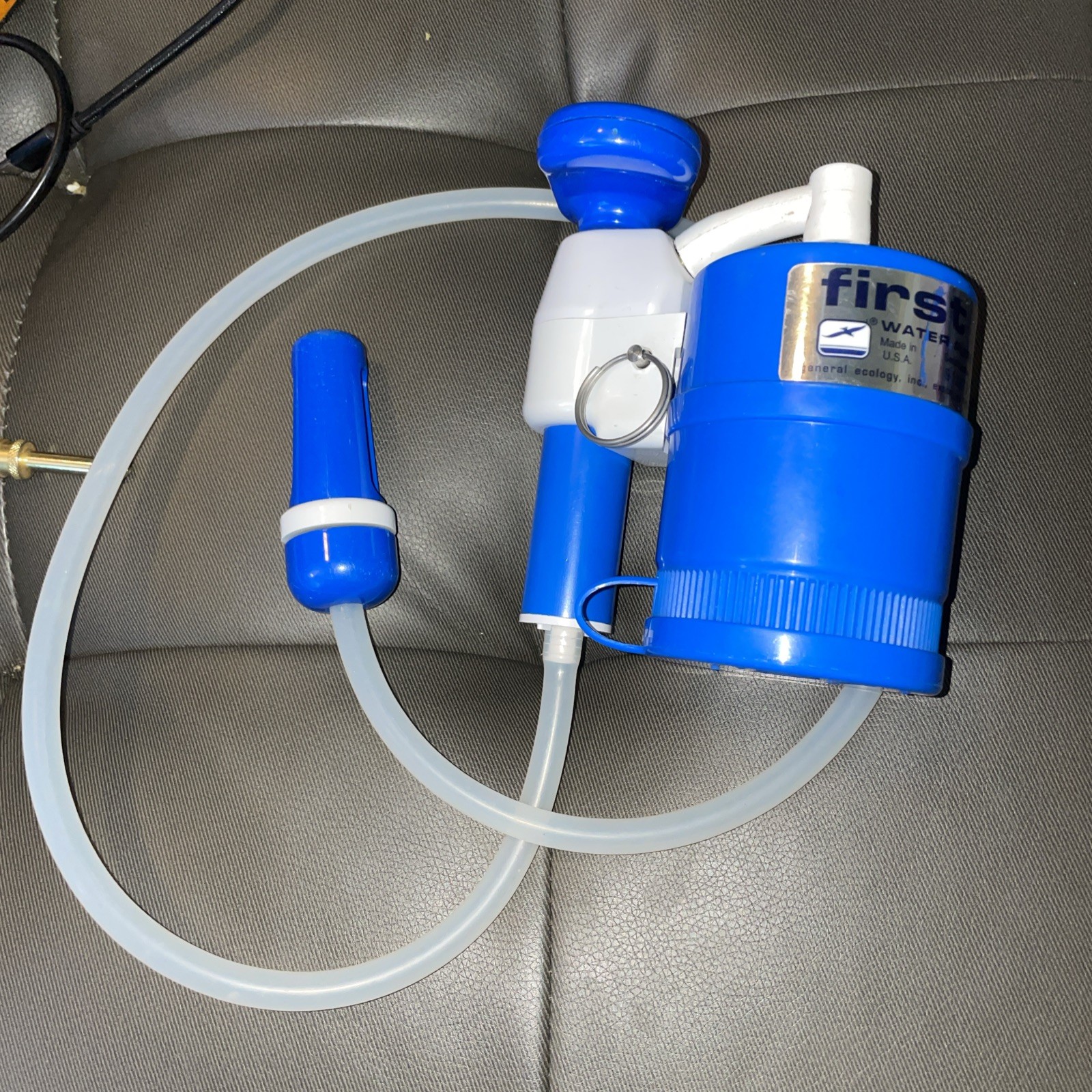 First Need Portable Water Purifier Filter Pump, Camping. Used