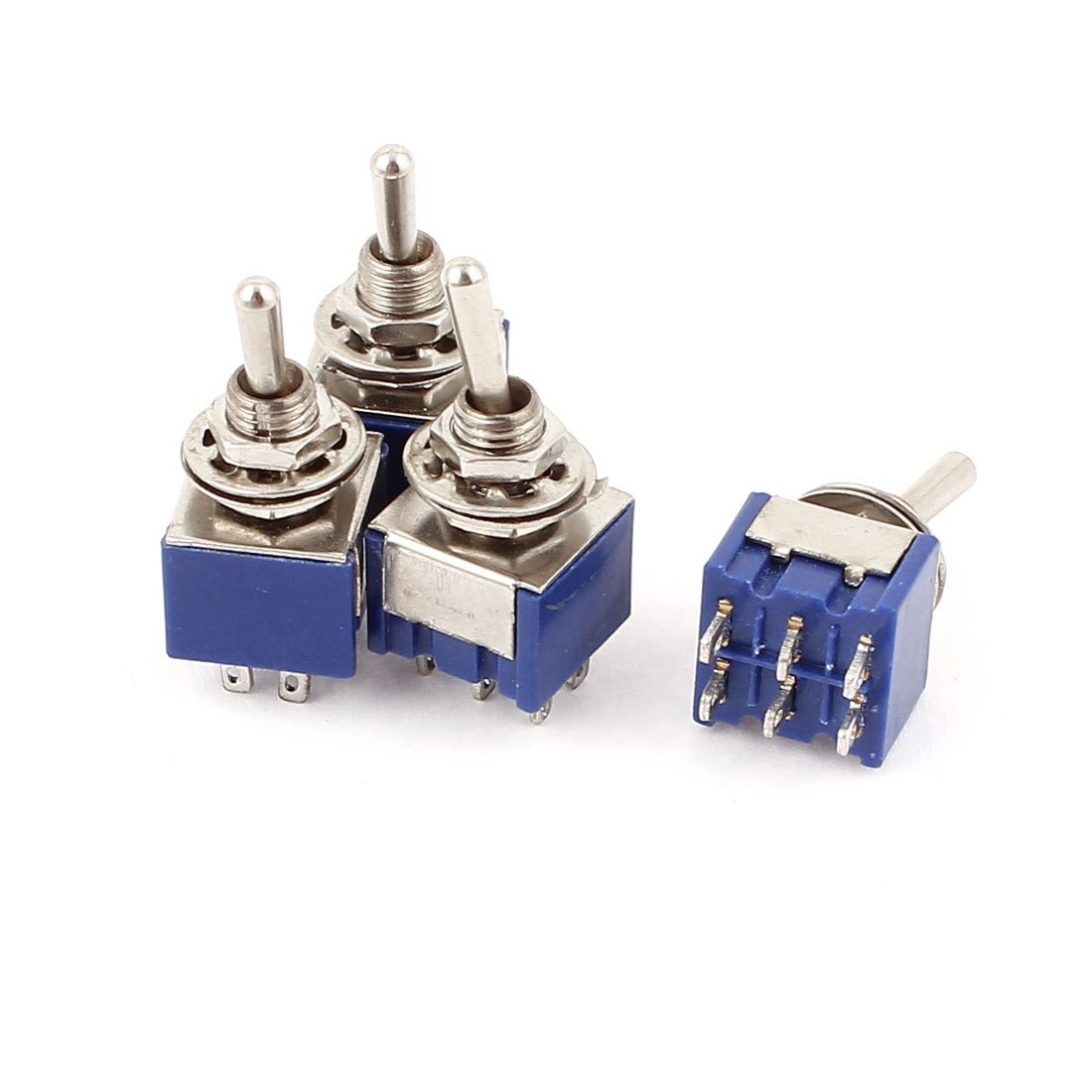 uxcell A15062200ux0651 2 Position 6Pins DPDT ON-Off Micro Mini Toggle Switch AC