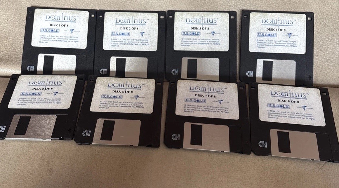 1994 Dominus Game Disks All 1-8