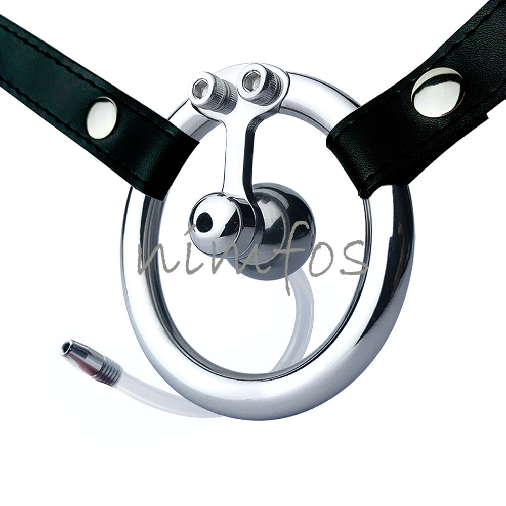 New Solid Steel Ball Inverted Cage with Removable 12mm Male Chastity Device