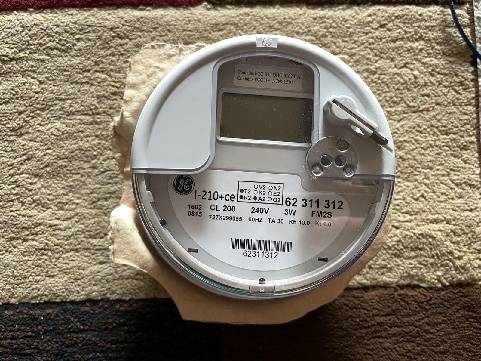 GE SMART METER I-210+CE CLASS 200 240V 3W, FM2S CMS RFP TEST