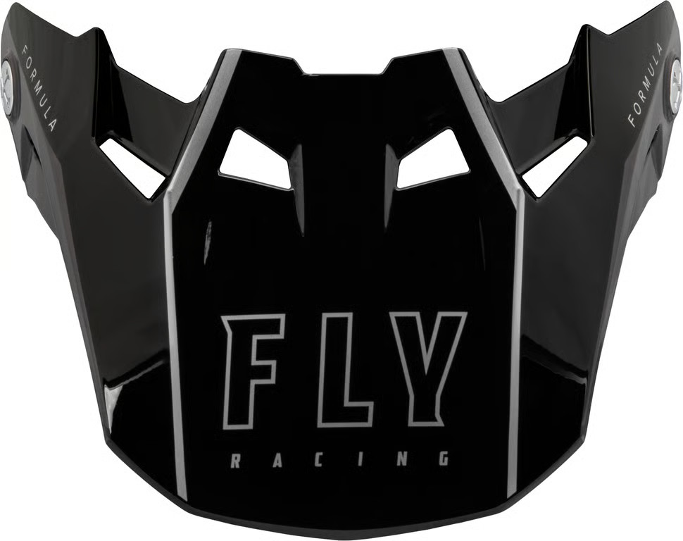 Fly Racing Visor for Formula Helmets - Carbon Tracer Silver/Black - MD to LG
