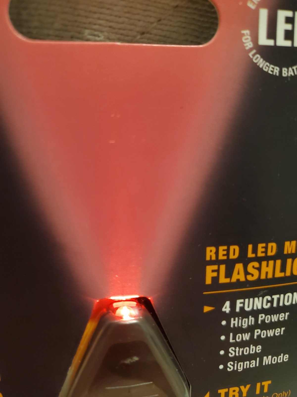 Nite Ize Inova MicroLight, BB-R, Red LED and Black Grip 2016 Production
