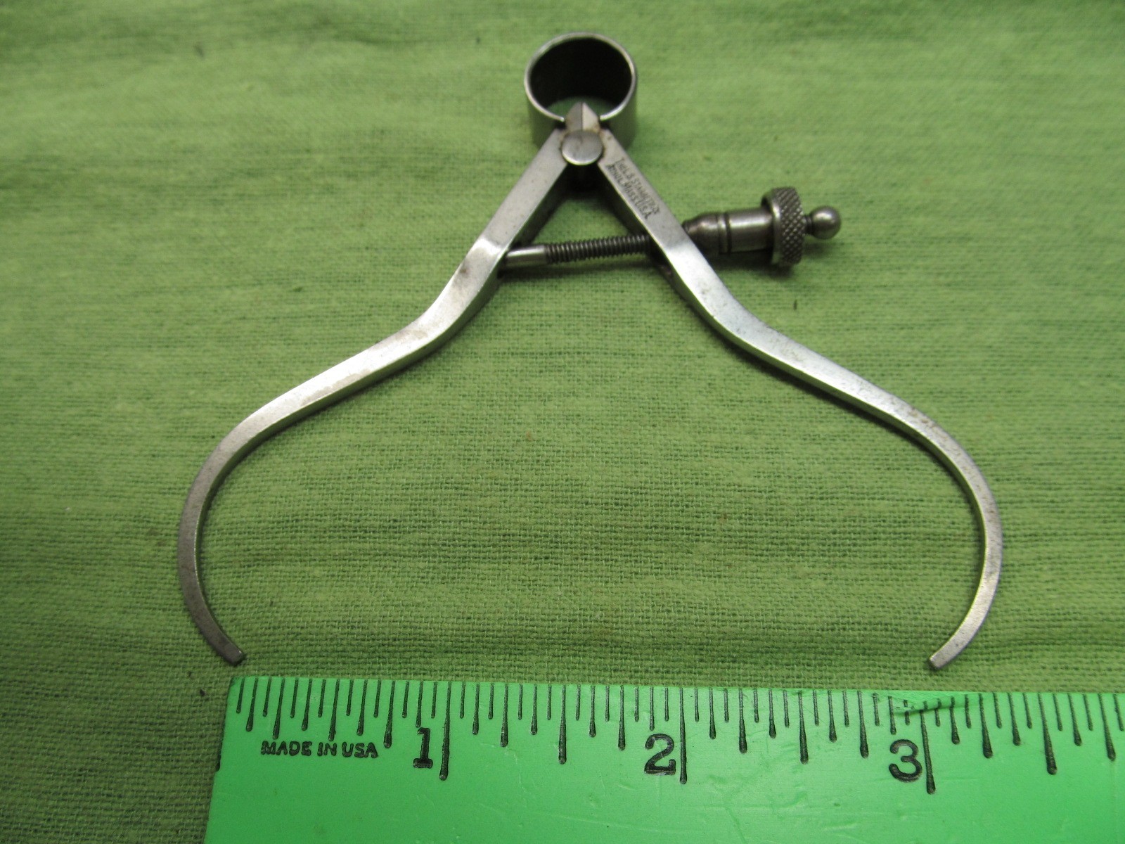 L.S. Starrett 3" Fey Style Outside Caliper No. 75 w/Quick Adjusting Spring Nut