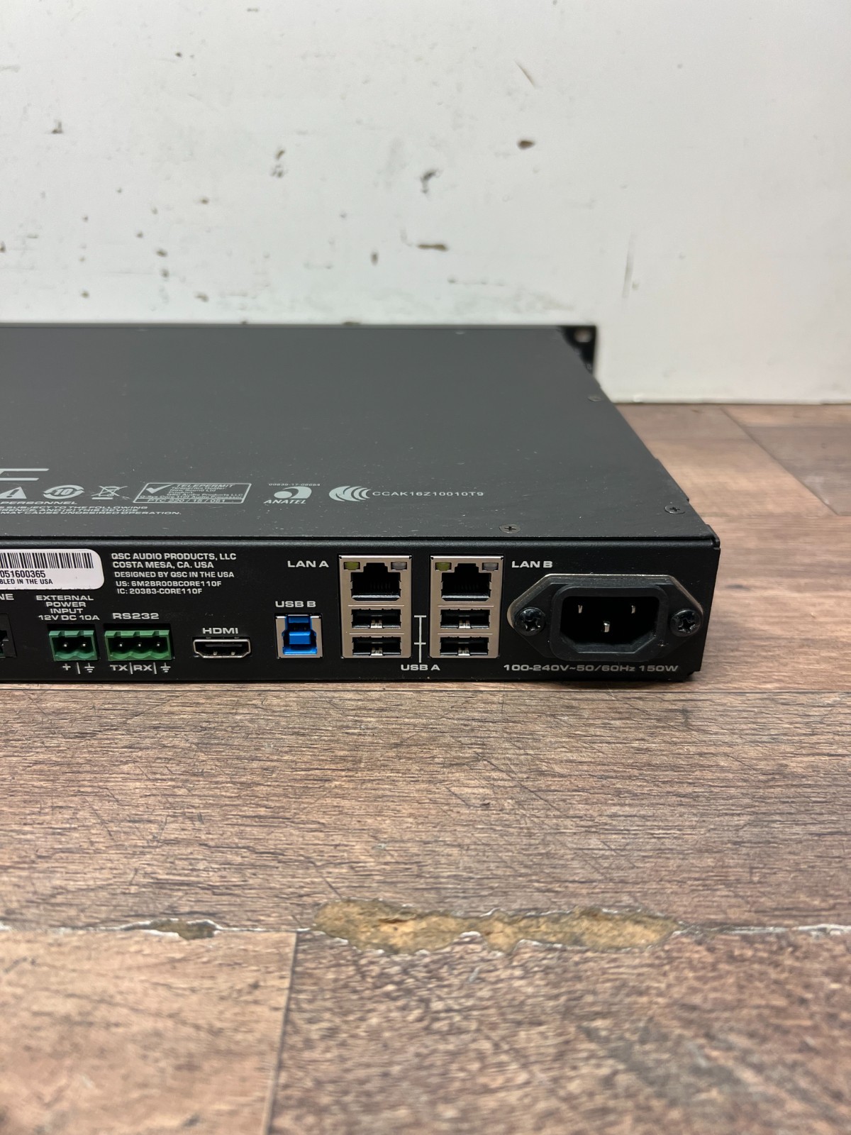 QSC Q-SYS CORE 110f Digital Audio Signal Processor