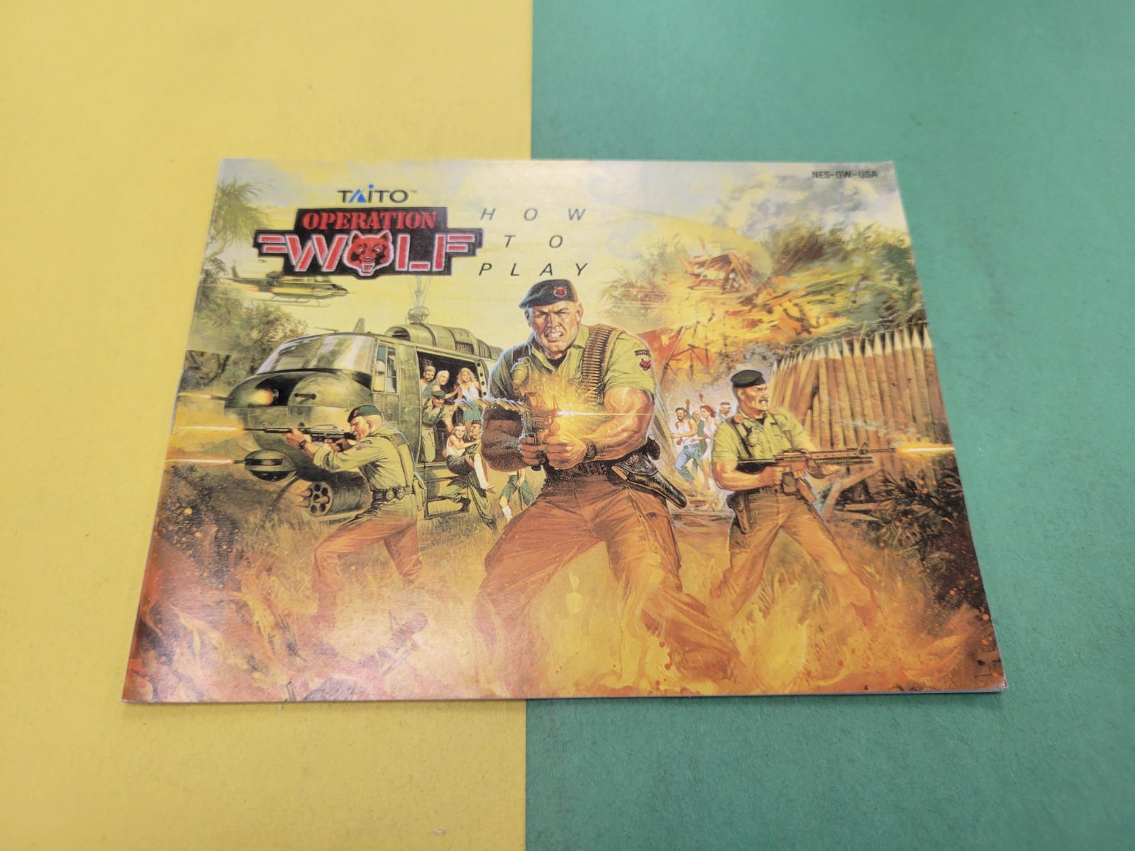 Nintendo NES Manual Only Operation Wolf