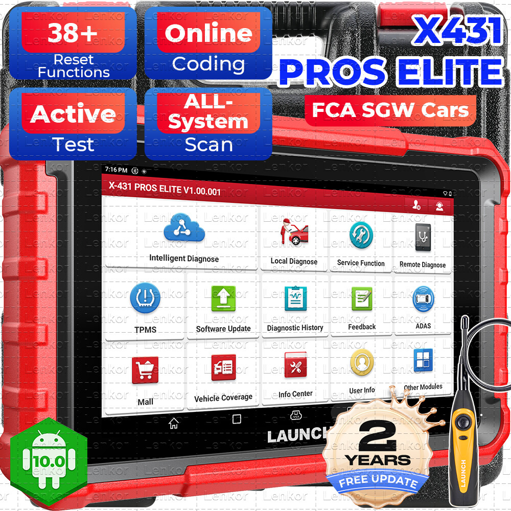 2025 LAUNCH X431 Pro Elite V+ PRO5 PAD V Bidirectional Diagnostic Scanner Coding