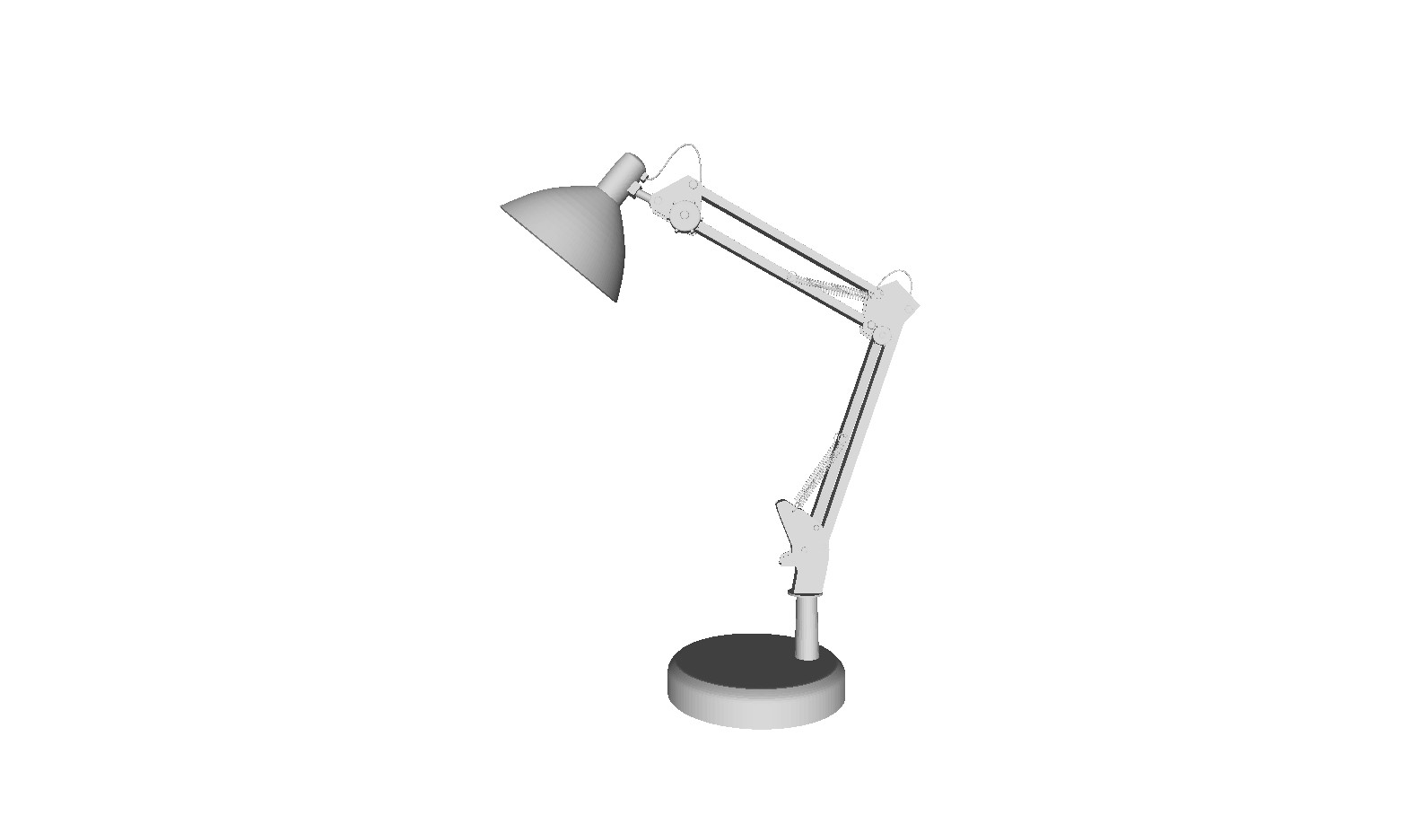 Printle Object Anglepoise Desk Lamp--Modern Light Figure for Dioramas Train Sets