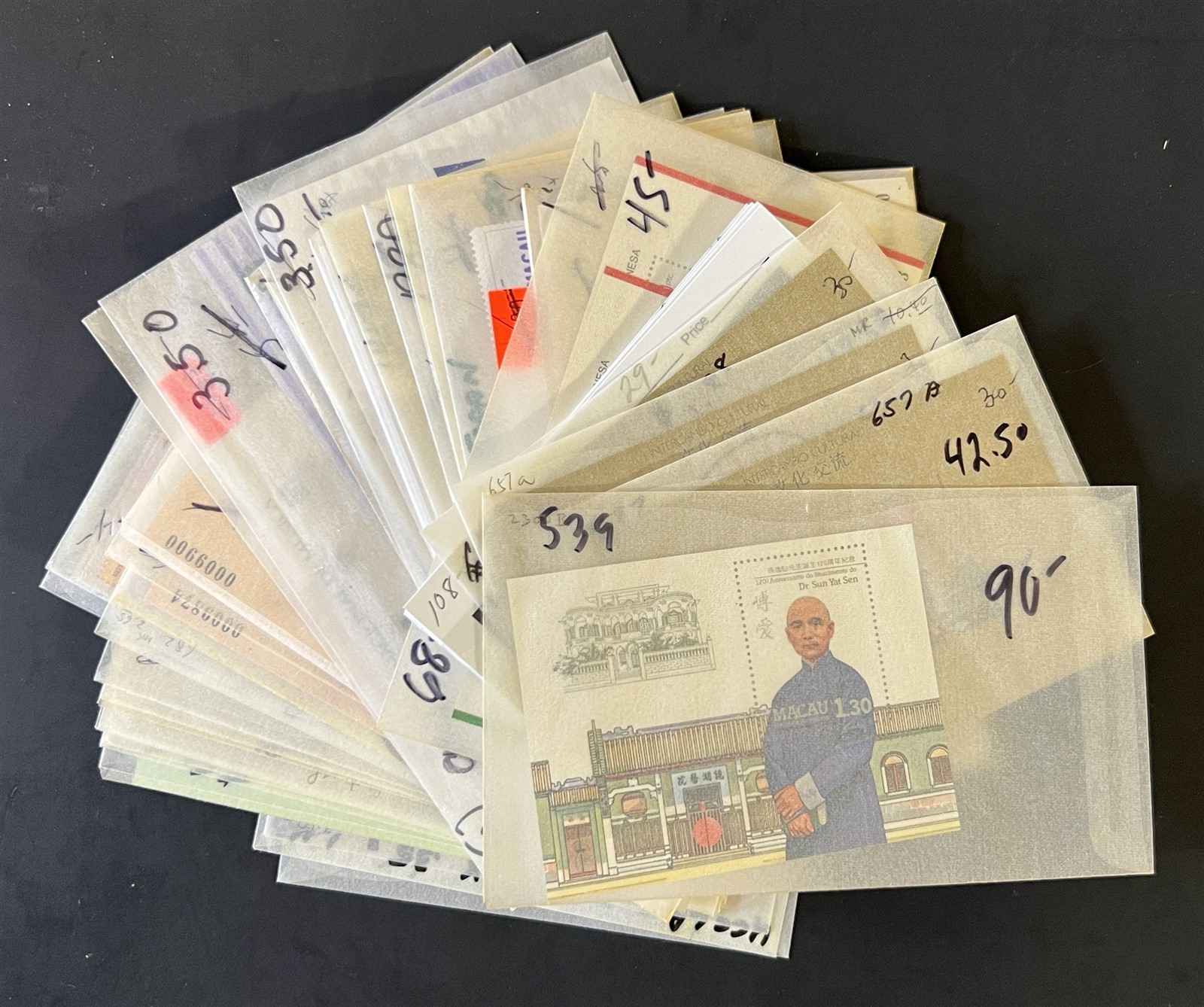 Macau Valuable Mint Stamp Collection Glassine Bags $2179+ CV (MNH) ZAYIX