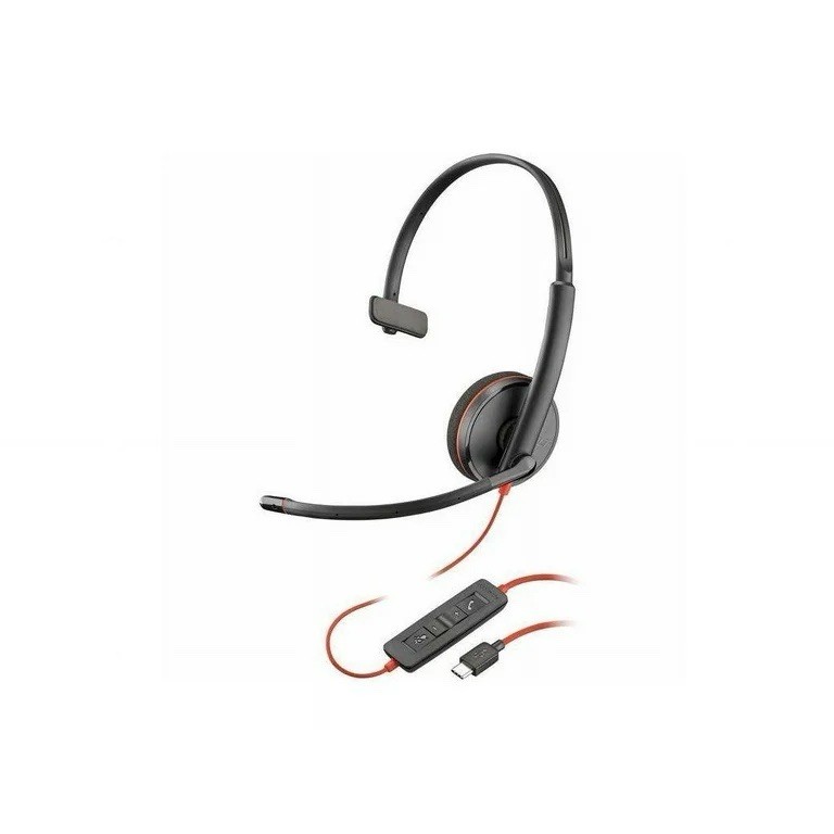 Plantronics Blackwire 3210 Black On The Ear Headsets (USB-C)