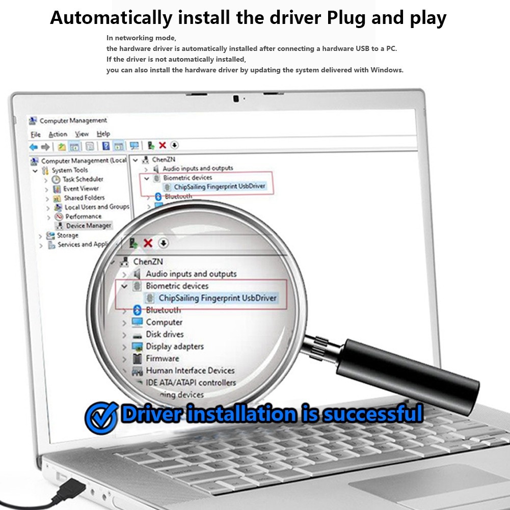 Fingerprint Login USB Computer Fingerprint Recognition Boot Software - S3338