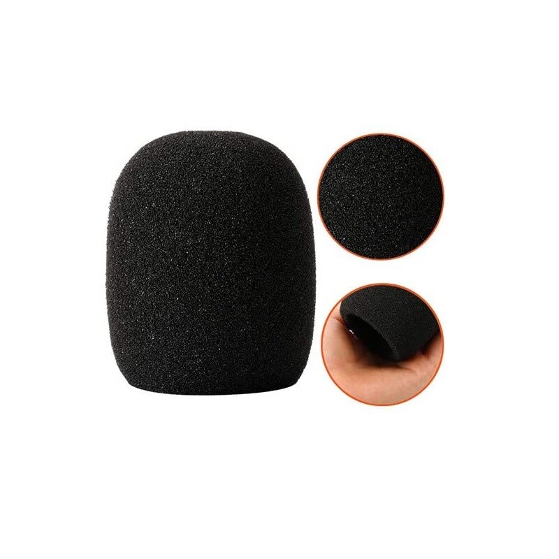Microphone Windscreen Foam Cover for Shure Wireless Microphones Black 5 Pack