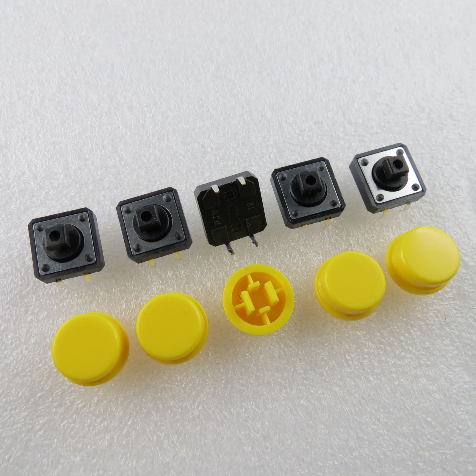 5x Micro Push Button Micro Switch OFF (ON) 12 x 12mm Push Button Push Button