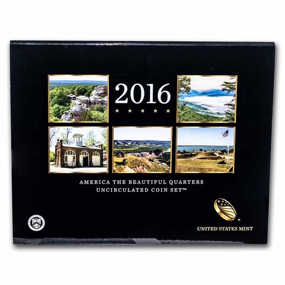 2016-P&D America the Beautiful Quarters Uncirculated Coin Set