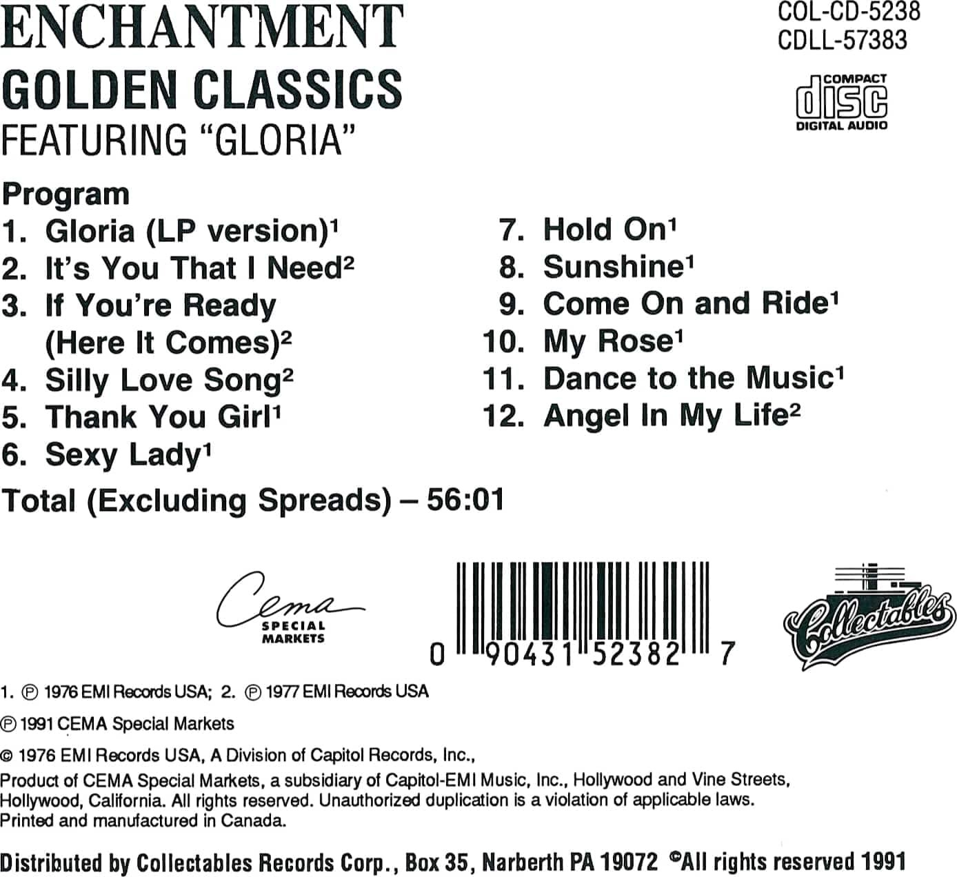 Enchantment Golden Classics (CD)