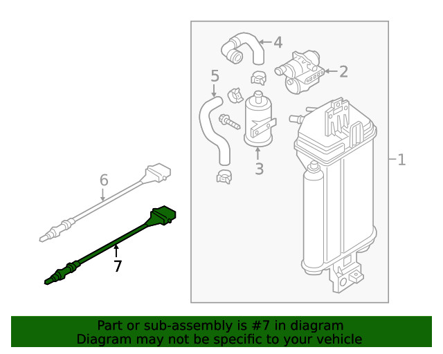 Genuine Volkswagen Oxygen Sensor 03H-906-262-AR