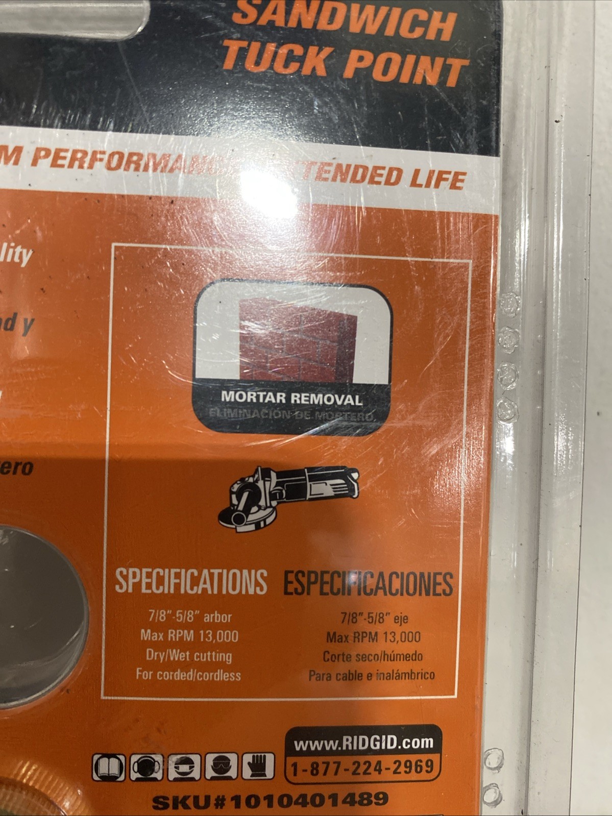 4-1/2 Morter Removal Sandwich Tuckpoint Diamond Blade