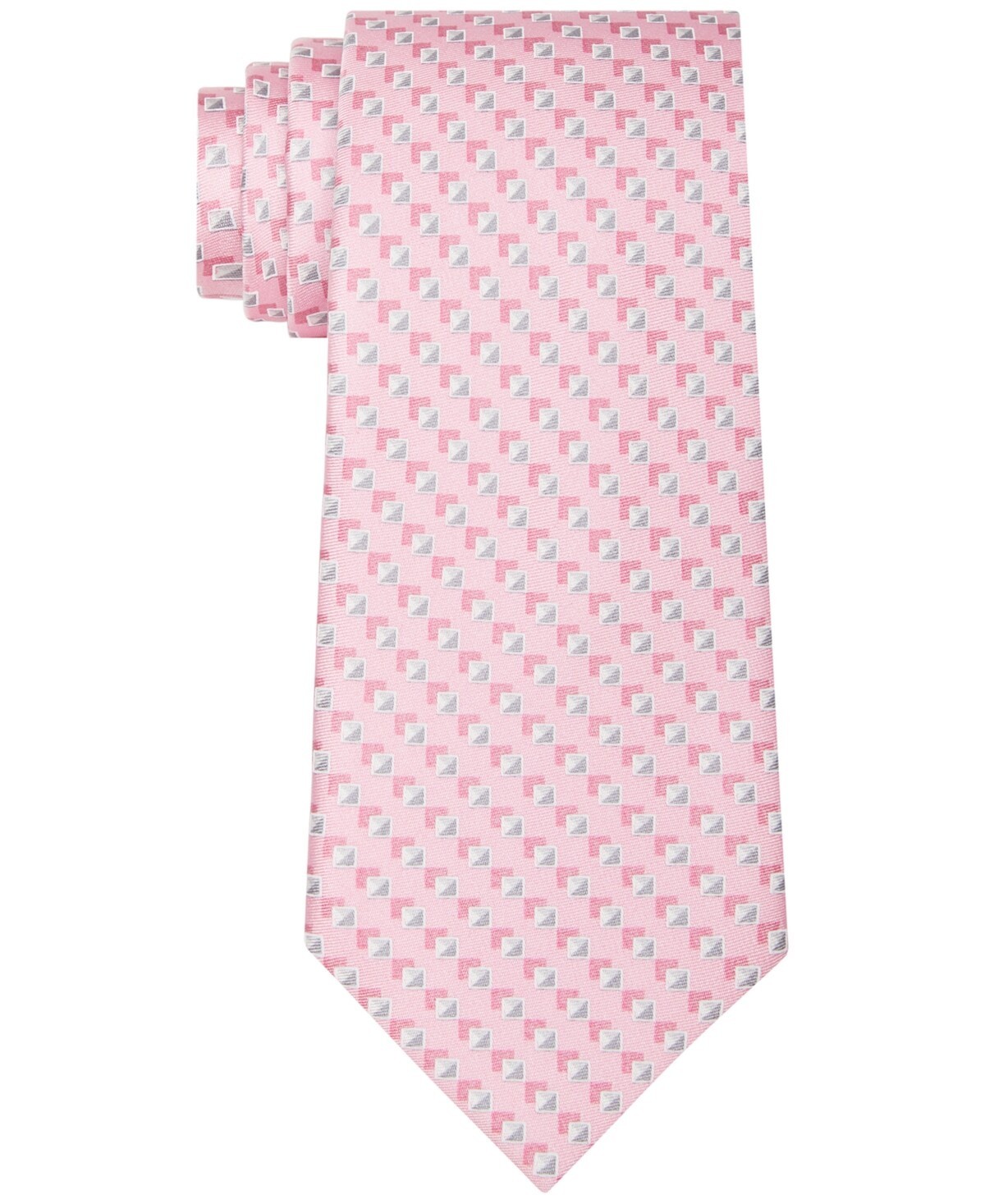 Michael Kors Men's Classic Shadow Square Tie Pink -OS