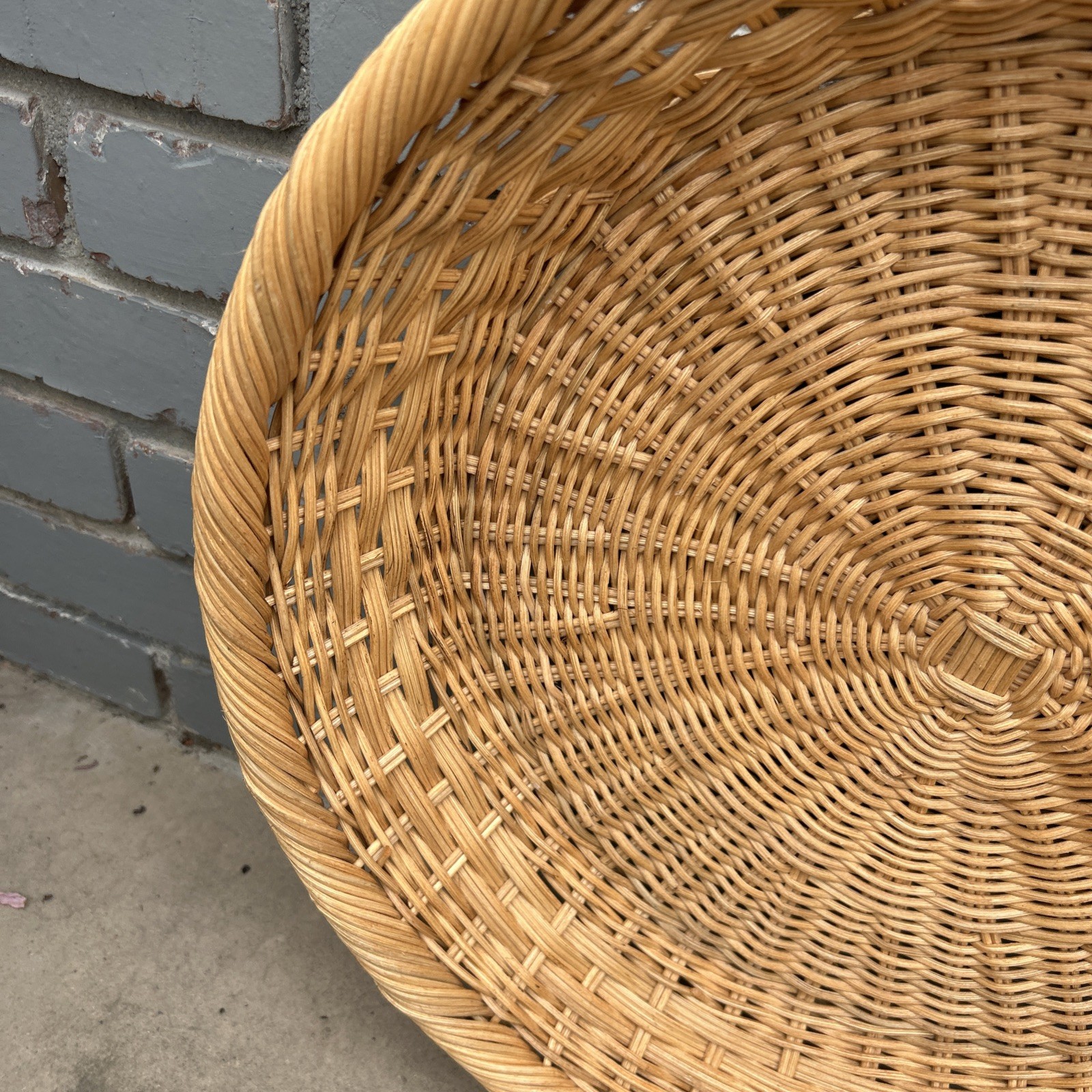 Studio Magee Round Basket With Two Handles 17.5” Diameter