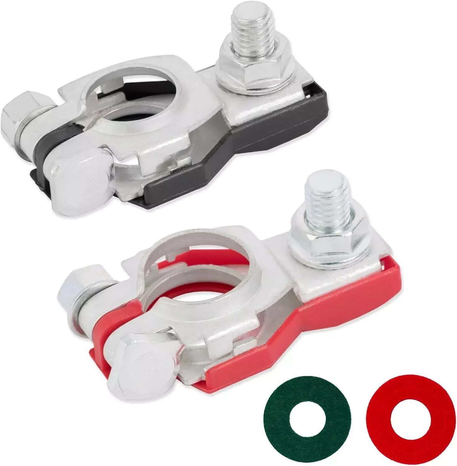 Premium Battery Terminal Connectors For Nissan, Positive And Negative 1 Pair,