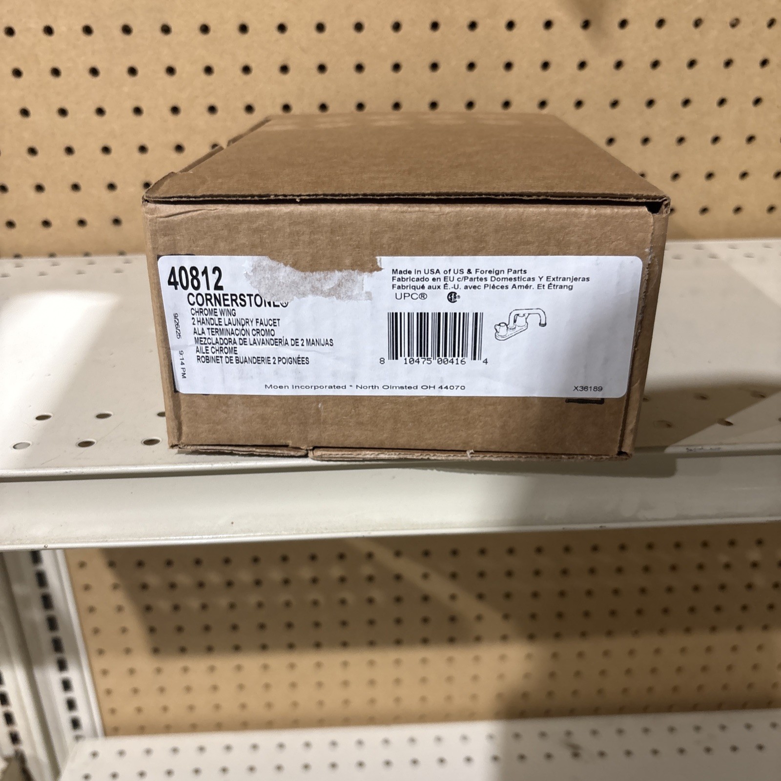 Moen 40812  Two Lever Handle Laundry Faucet in Chrome