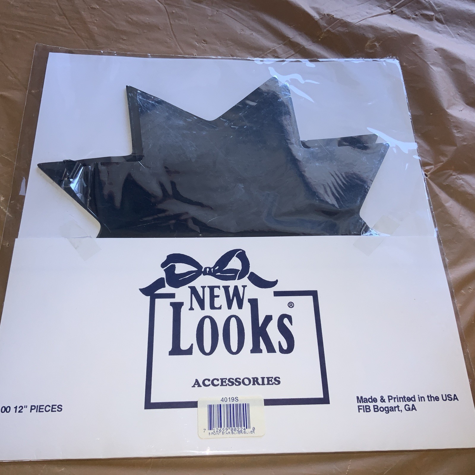 12” Foil Silver Stars ~ 100 Pcs. Per Pack