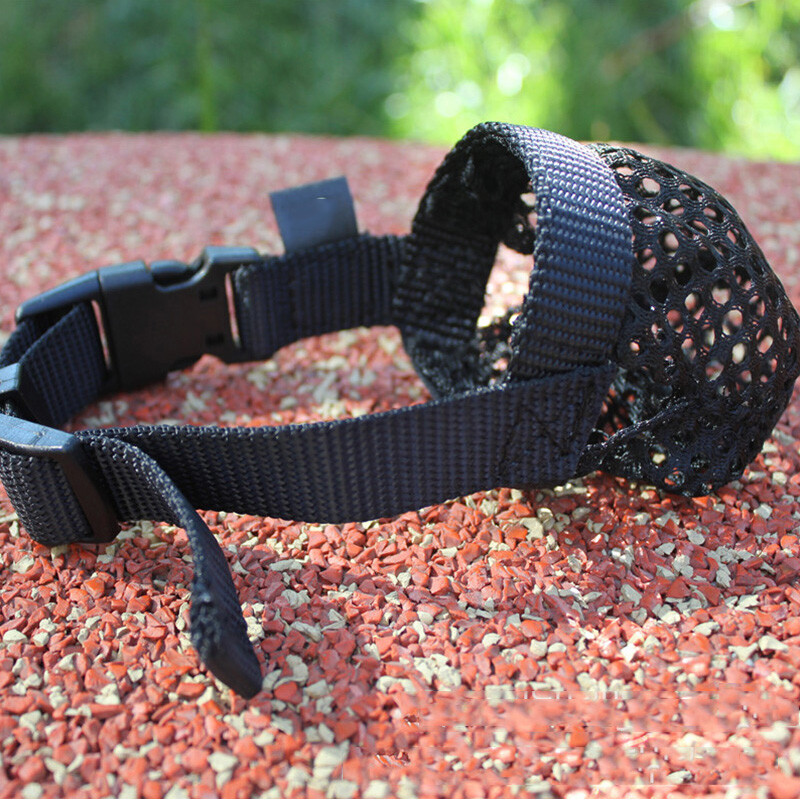 Dog Muzzle Anti Stop Bite Barking Chewing Mesh Mask Training Pet Small Large US