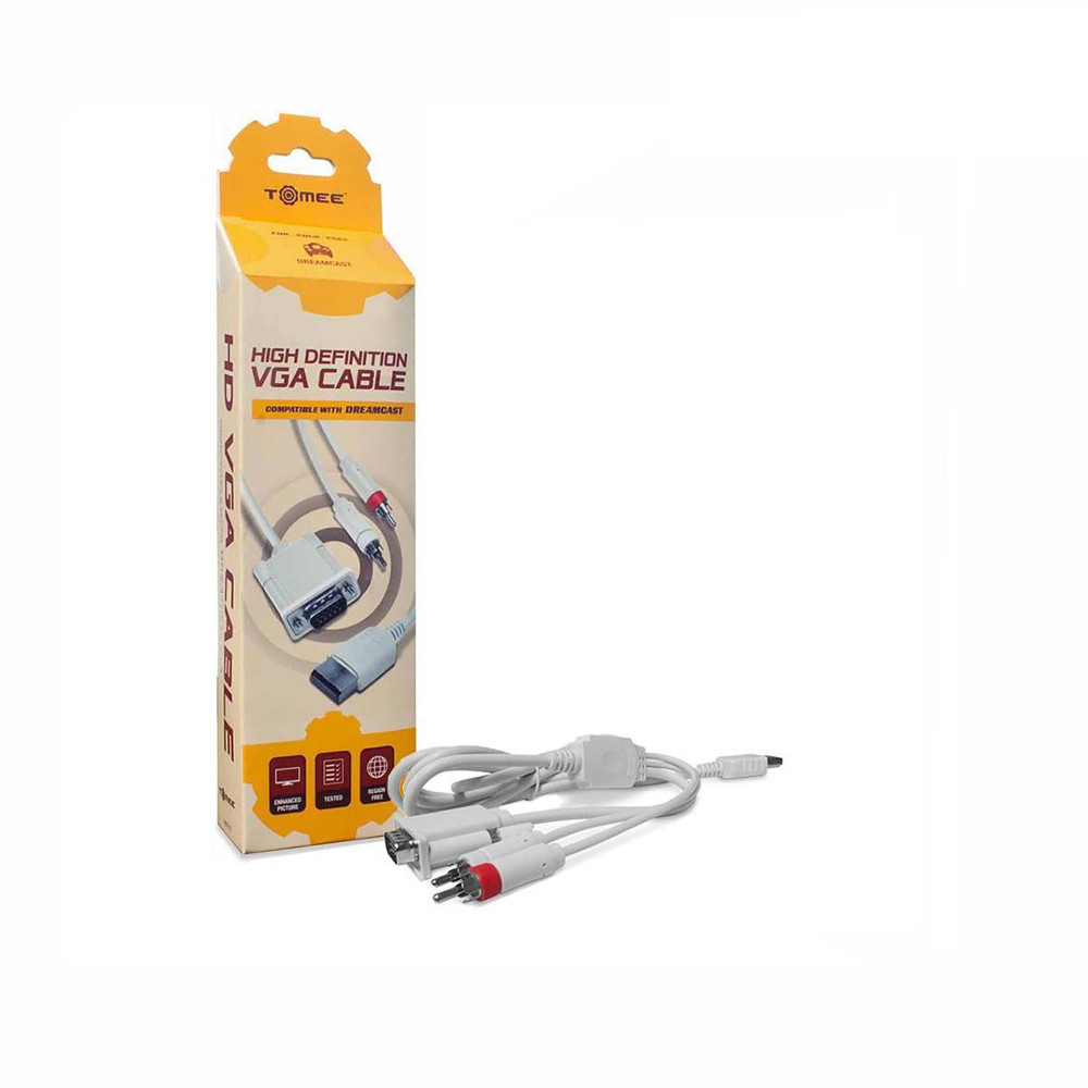 Tomee High Definition VGA Cable w/ RCA Sound Adaptor for Sega Dreamcast