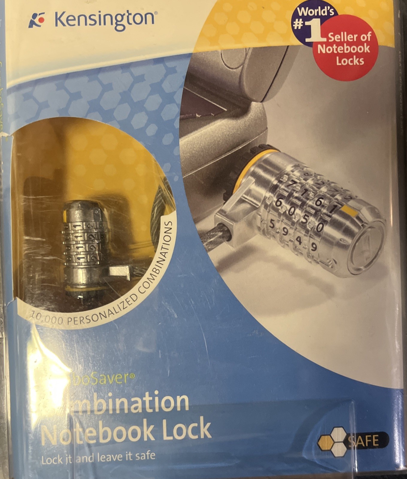 Kensington Combo Saver Combination Laptop Notebook Lock 6FT. *New Unused*