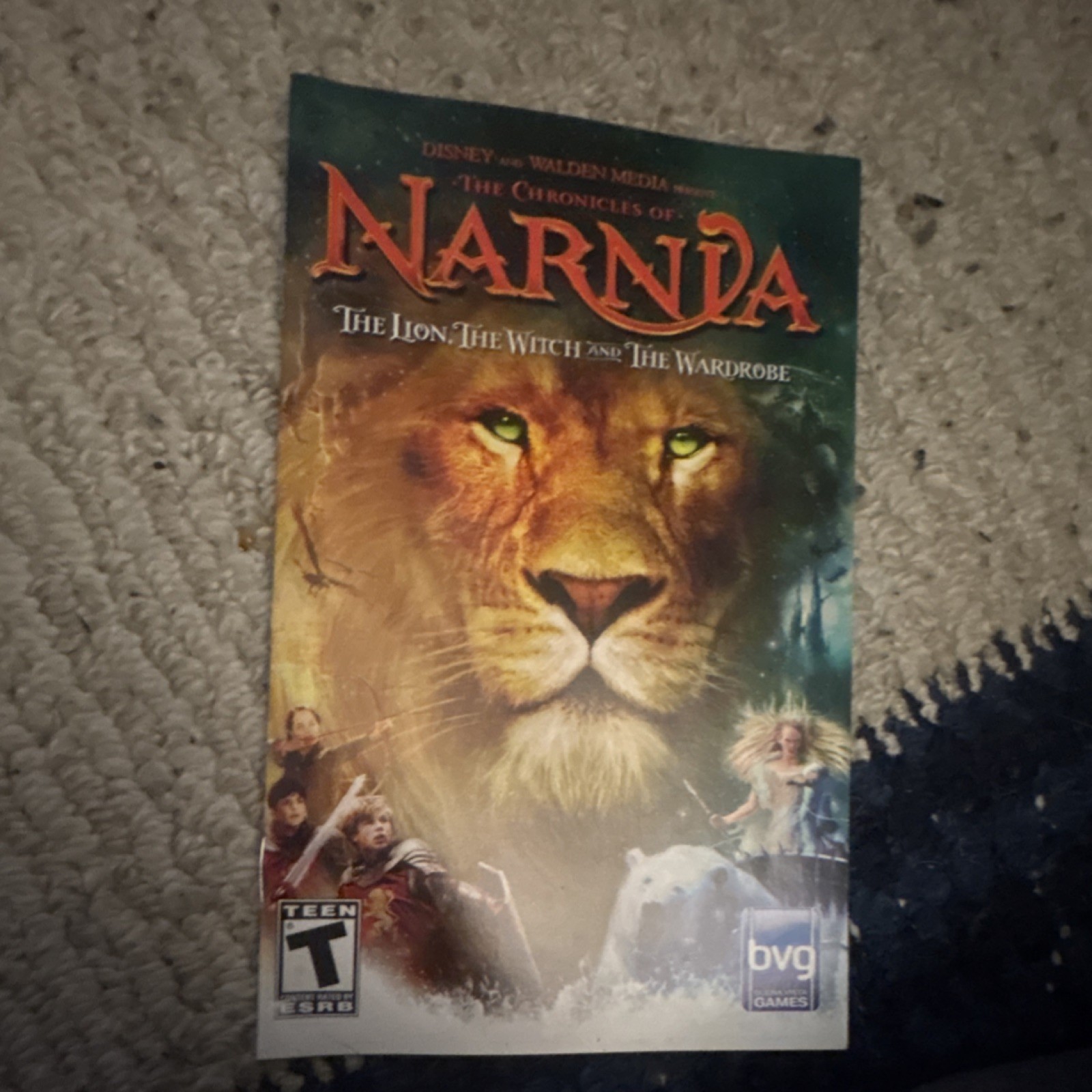 Buena Vista Games The Chronicles of Narnia Original Manual PlayStation 2 English