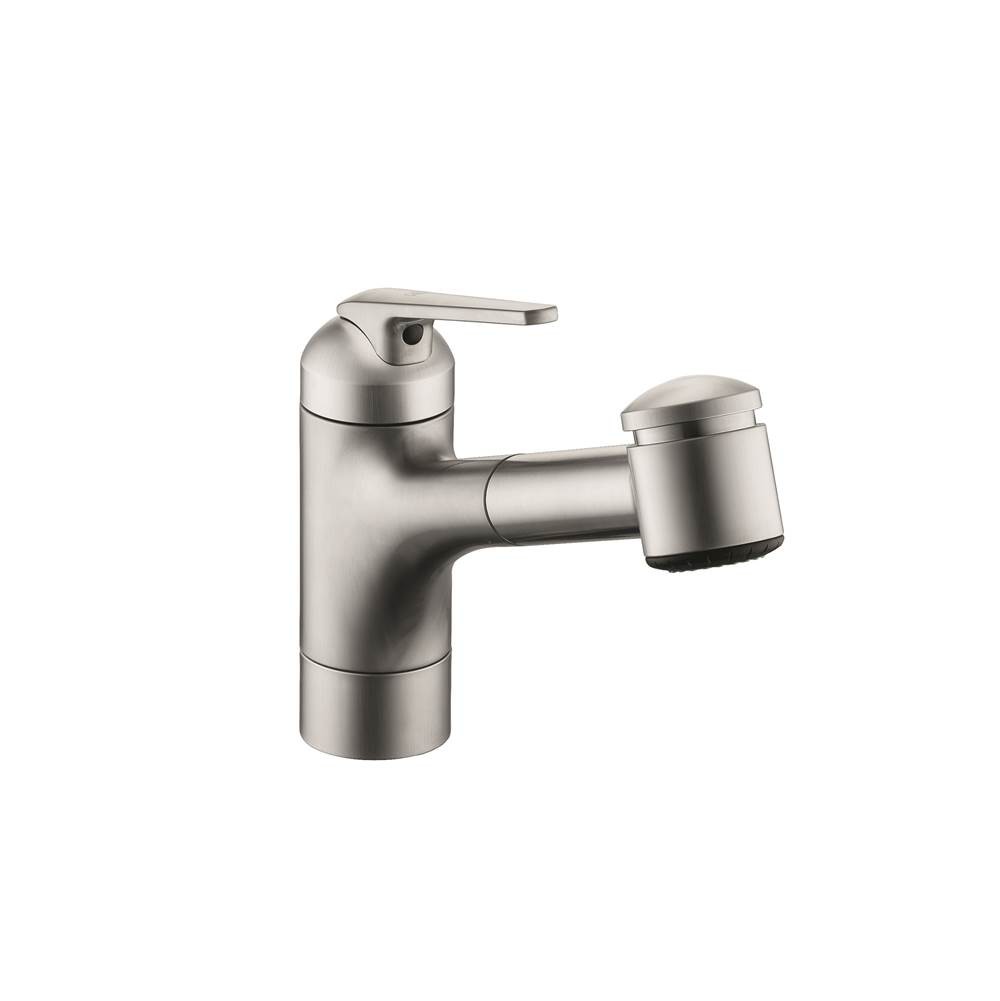 KWC 10.061.033.127 Domo Single Hole Kitchen Faucet in Brushed Stainless Steel