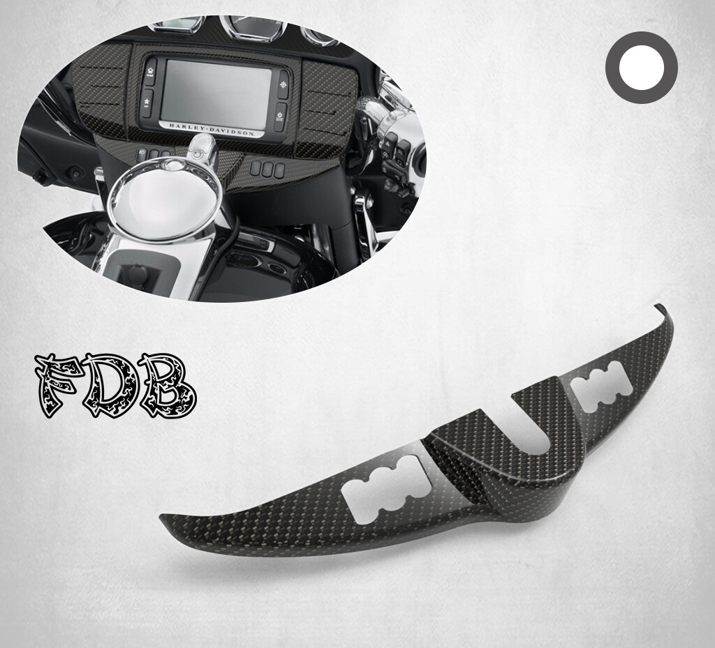 Fit H-D 2014-2019 TOURING Real Carbon Fiber Gauge Trim
