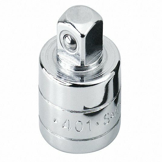 New. Socket Adapter, Input Drive Size 1/2 in, Input Drive, Square, Female