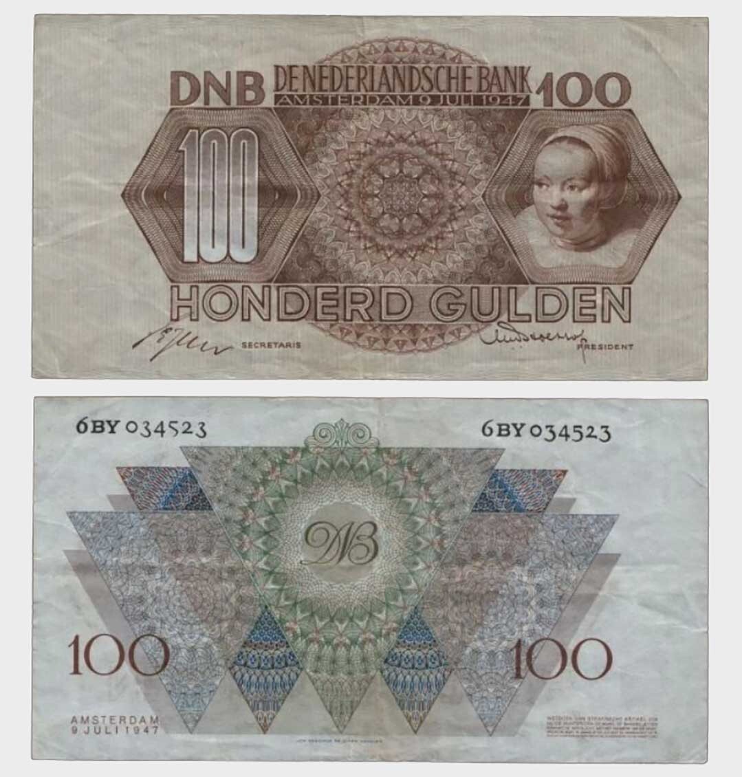 Netherlands - 1947 - 100 Gulden - "F+"  #CO6811