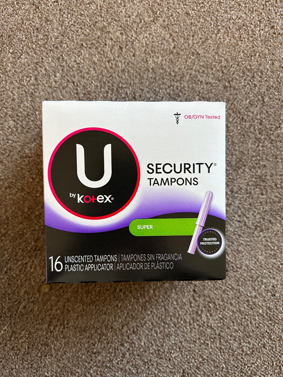 U by Kotex Security Tampons, Super Absorbency, Unscented, 16 Count (Discontinued