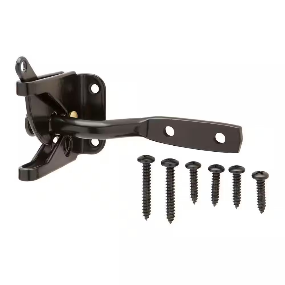 Black Gate Latch Free Shipping New
