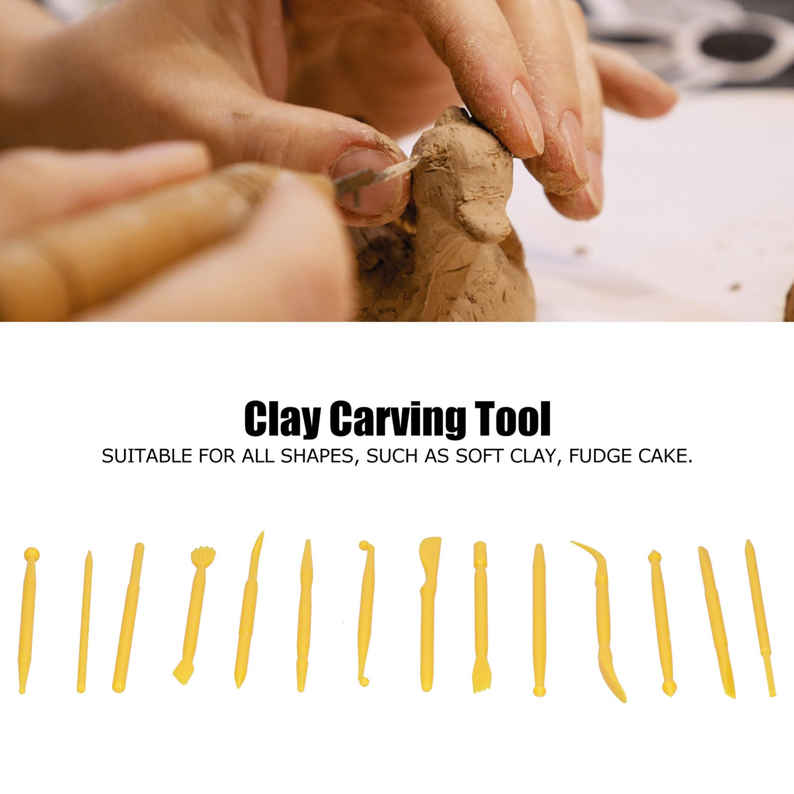 14PCS Clay Modeling Tools For Sculpting And Shaping Cake Decor